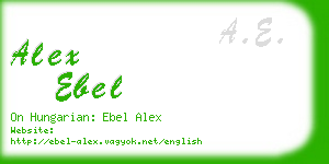 alex ebel business card